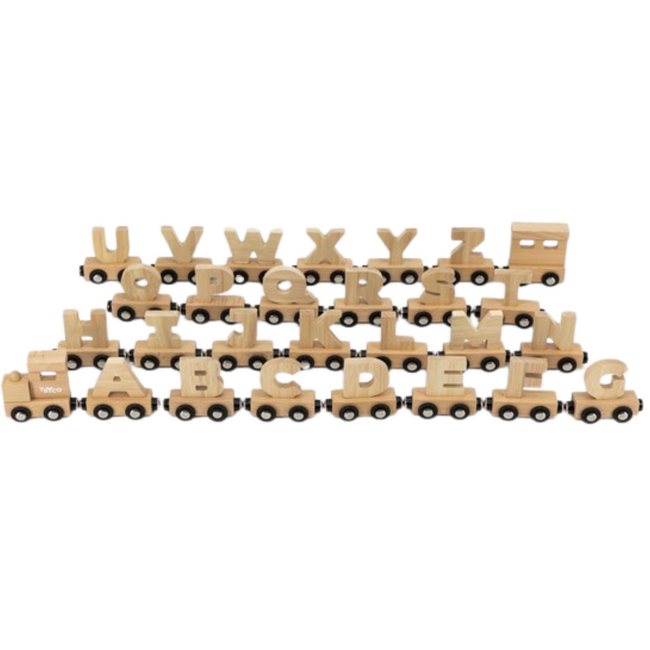 Holz-Buchstabenzug aus Naturholz – einzelner Buchstabe N zur Namensgestaltung