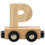 Tryco Houten lettertrein - naturel |  Letter P