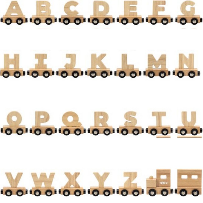 Holz-Buchstabenzug aus Naturholz – einzelner Buchstabe Y zur Namensgestaltung