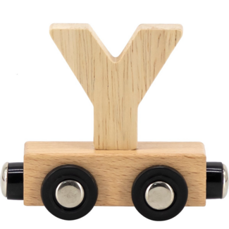Tryco Wooden letter train - natural | Letter Y