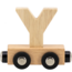 Train de lettres en bois naturel – lettre Y éparée pour compléter le prénom