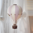 Decorative hot air balloon size L in pink and beige – stylish nursery wall decor