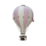 Super Balloon Deko-Heißluftballon Größe L | Rosa/Beige