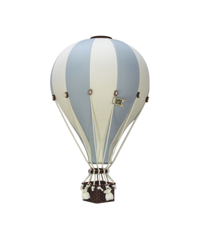Decoratieve luchtballon in crème- en mintkleuren voor een sfeervol interieur