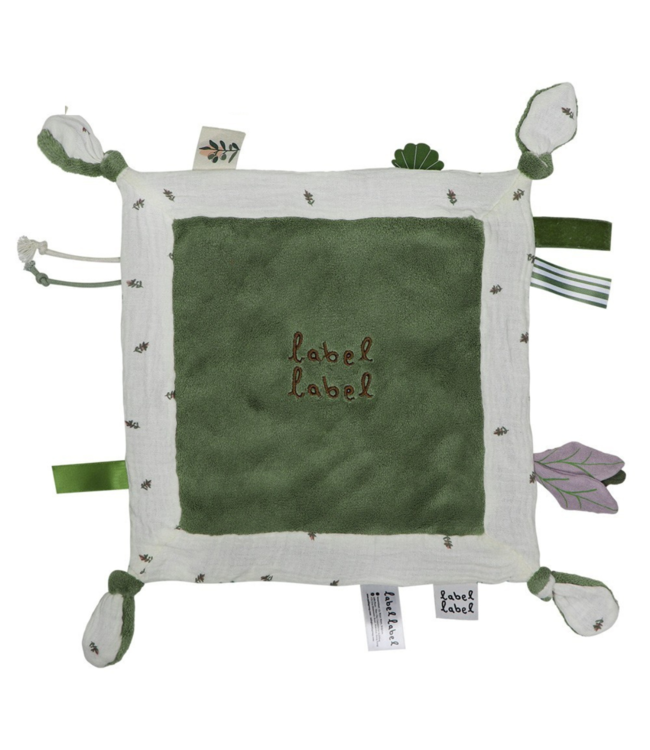 Zacht knuffeldoekje in olijf groen voor baby’s, ideaal voor geborgenheid en troost
