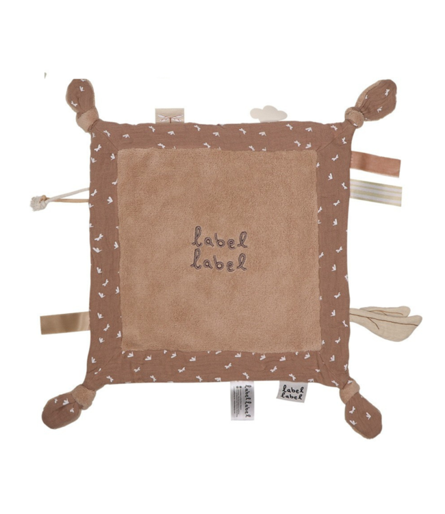Zacht knuffeldoekje in bruin voor baby’s, ideaal voor geborgenheid en troost