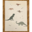Tapis de jeu rectangulaire en caoutchouc naturel avec motif Dino World pour un jeu sûr et confortable