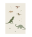 Rechthoekig speelkleed van natuurrubber met Dino World-print voor veilig en comfortabel speelplezier