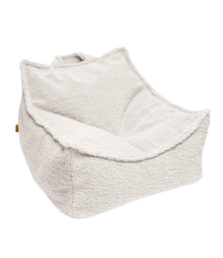 MeowBaby Zitzak teddy stof | Bearly crème
