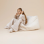 Beanbag made of teddy fabric in Bearly crème
