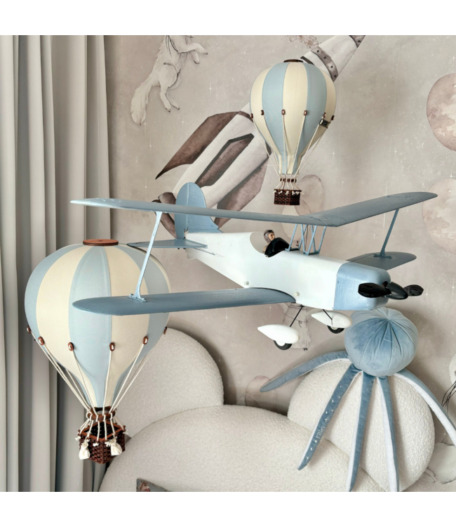 Luchtballon maat S créme/mint – handgemaakt, lichtgewicht en veilig