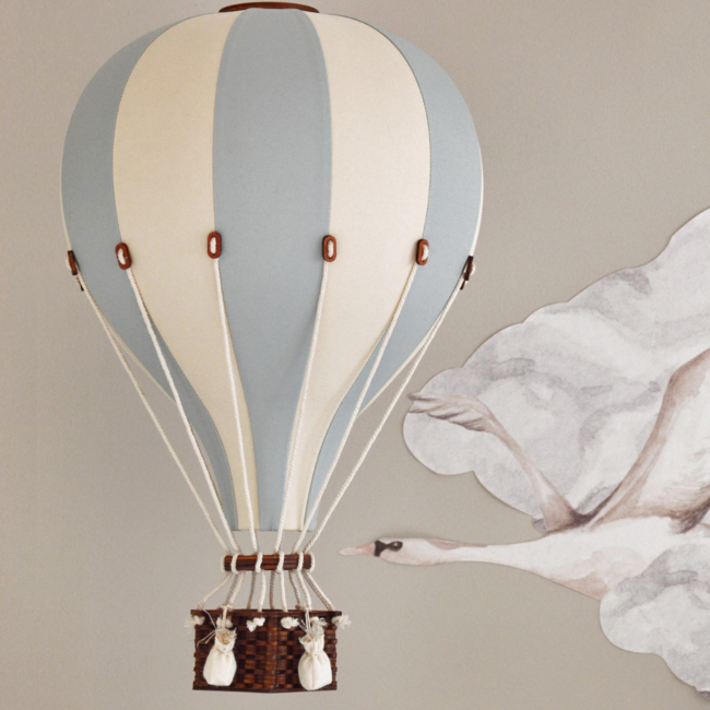 Luchtballon maat S créme/mint – handgemaakt, lichtgewicht en veilig