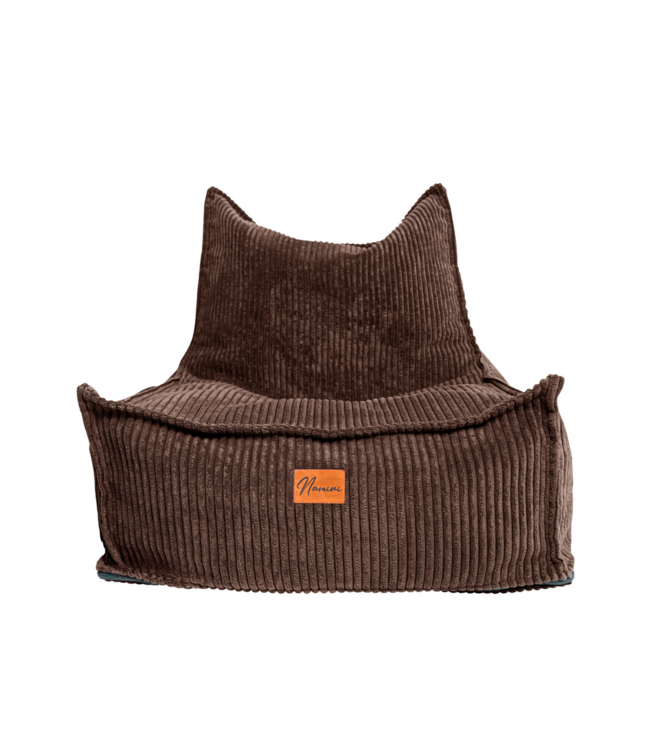 Kinderzitzak corduroy bruin – handgemaakt, comfortabel en veilig