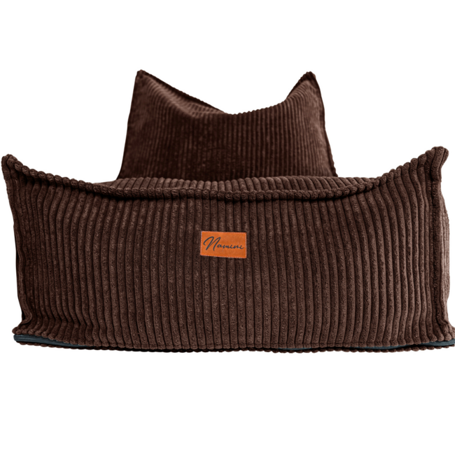 Kinderzitzak corduroy bruin – handgemaakt, comfortabel en veilig