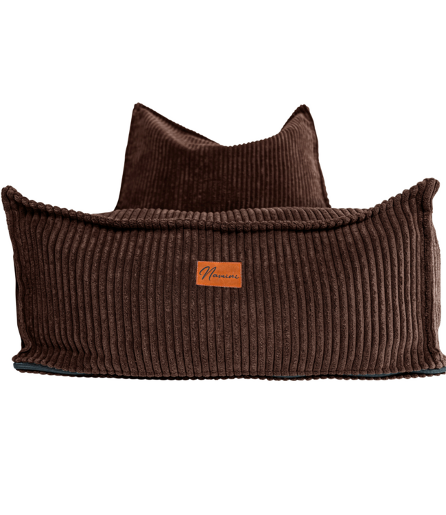 Kinderzitzak corduroy bruin – handgemaakt, comfortabel en veilig