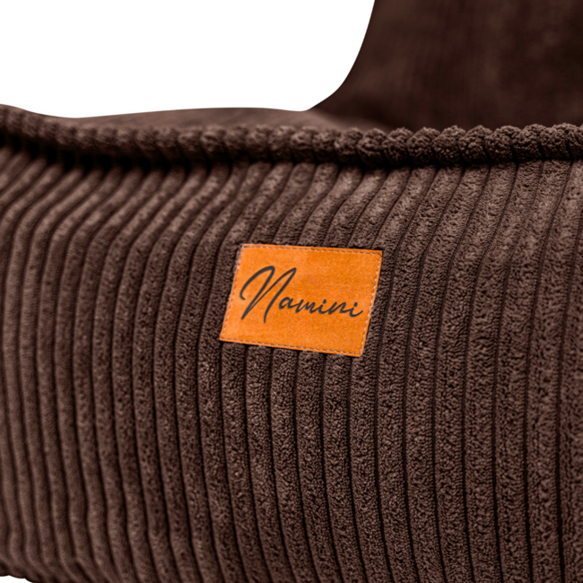 Kindersitzsack Corduroy Braun – handgefertigt, bequem und sicher