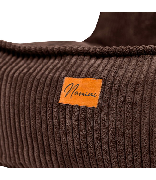 Kinderzitzak corduroy bruin – handgemaakt, comfortabel en veilig