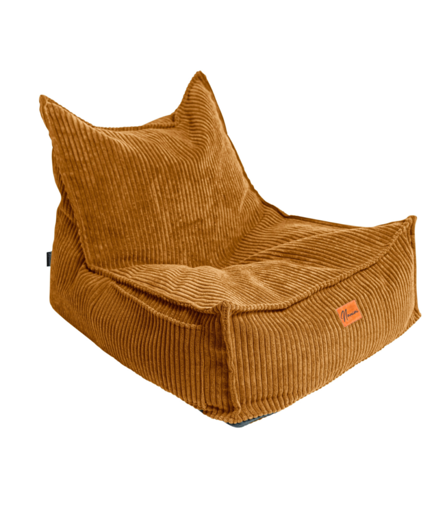 Kinderzitzak corduroy mosterdgeel – handgemaakt, comfortabel en veilig