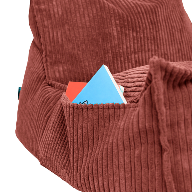 Kinderzitzak corduroy roze – handgemaakt, comfortabel en veilig