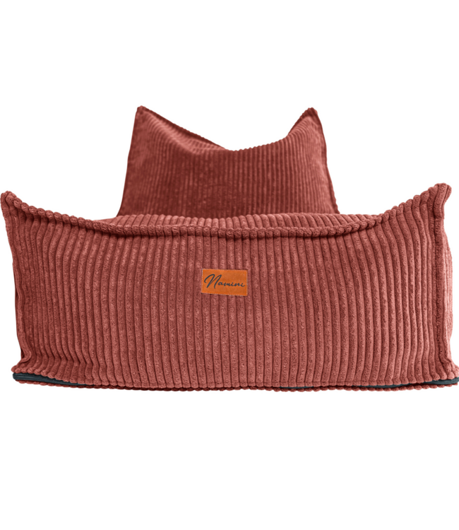 Kinderzitzak corduroy roze – handgemaakt, comfortabel en veilig