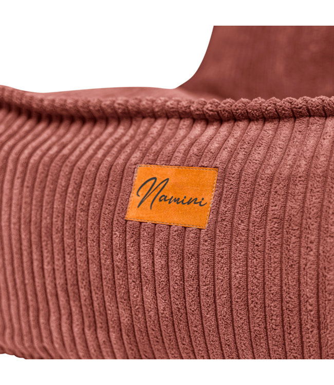 Kinderzitzak corduroy roze – handgemaakt, comfortabel en veilig