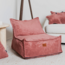 Pouf enfant velours rose – fait main, confortable et sûr