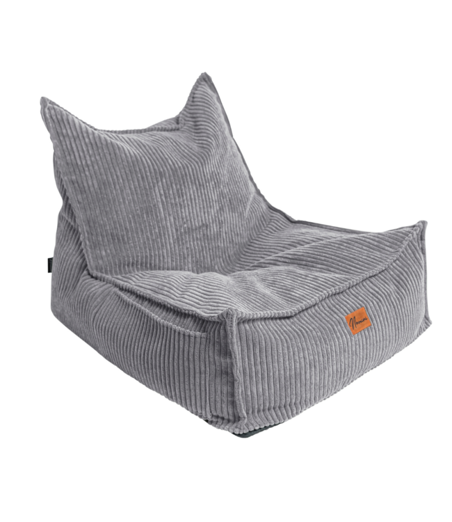 Kinderzitzak corduroy grijs – handgemaakt, comfortabel en veilig