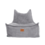 Pouf enfant velours gris – fait main, confortable et sûr