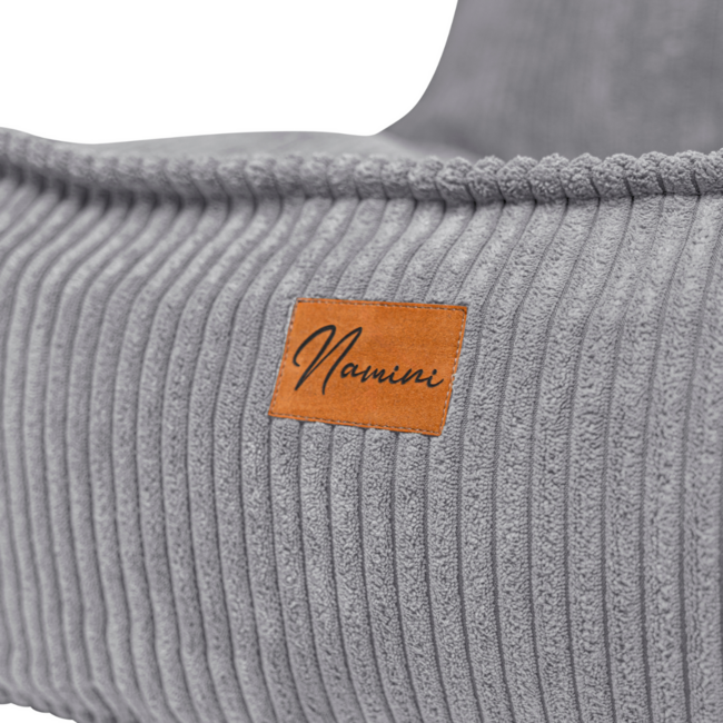 Kids beanbag corduroy  grey – handmade, comfortable and safe