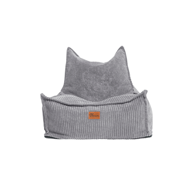 Kids beanbag corduroy  grey – handmade, comfortable and safe
