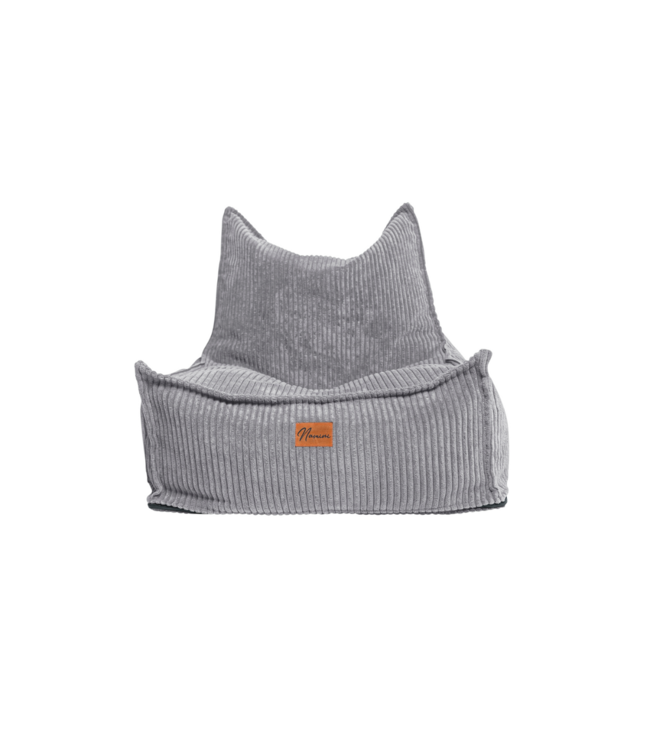 Kinderzitzak corduroy grijs – handgemaakt, comfortabel en veilig