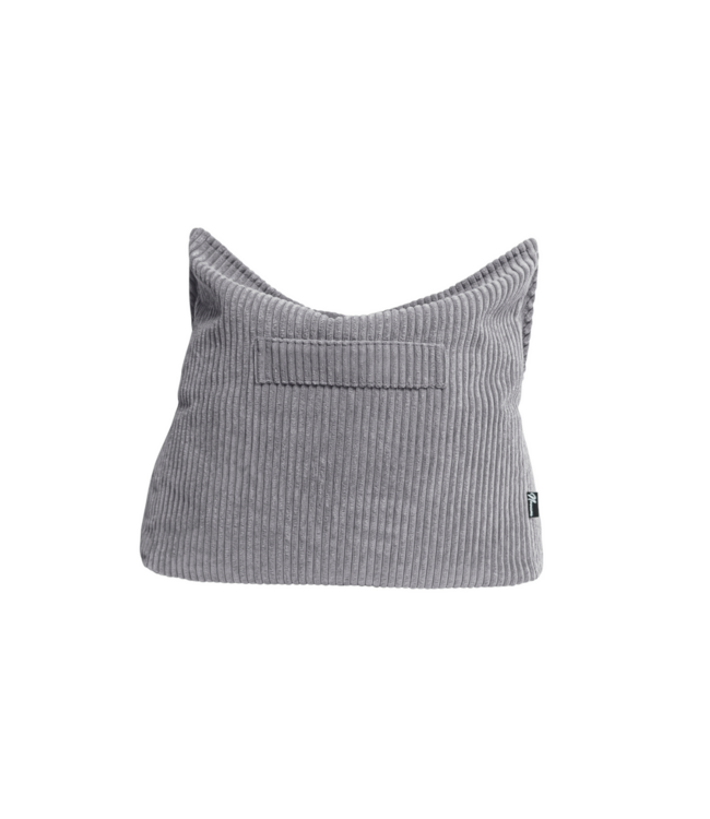 Kinderzitzak corduroy grijs – handgemaakt, comfortabel en veilig
