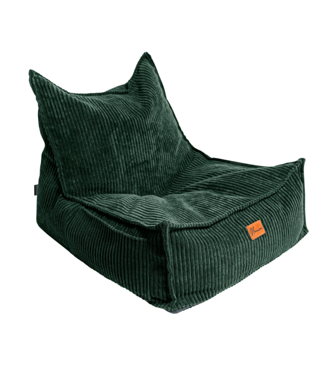 Kinderzitzak corduroy groen – handgemaakt, comfortabel en veilig