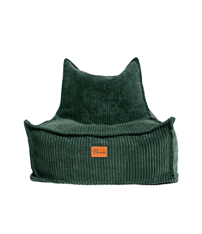 Kinderzitzak corduroy groen – handgemaakt, comfortabel en veilig