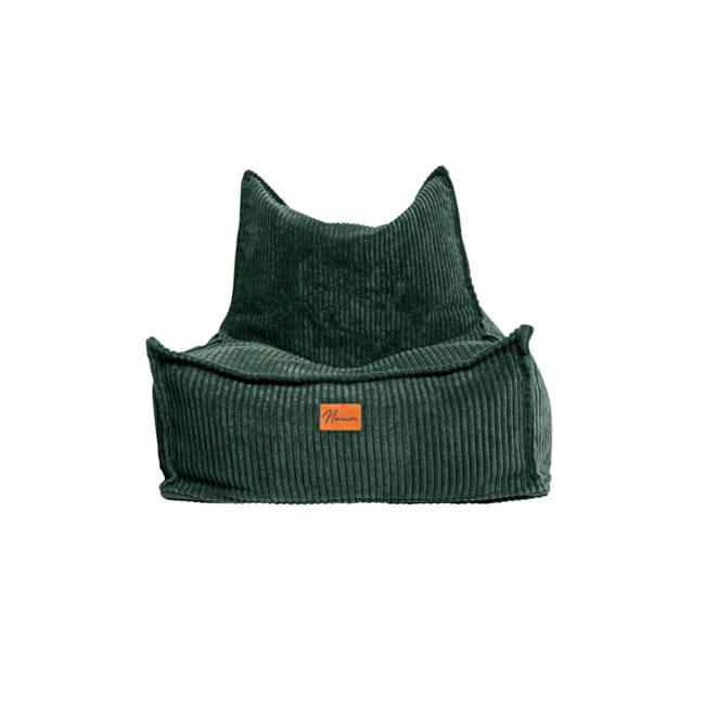 Kids beanbag corduroy  green  – handmade, comfortable and safe