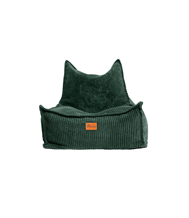 Kinderzitzak corduroy groen – handgemaakt, comfortabel en veilig