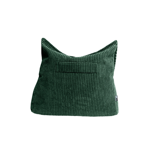 Kinderzitzak corduroy groen – handgemaakt, comfortabel en veilig