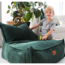 Kids beanbag corduroy  green  – handmade, comfortable and safe