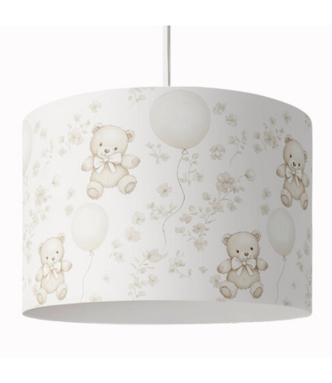 Hanglamp teddyberen flowers – Schattige kinderlamp voor baby- en kinderkamer