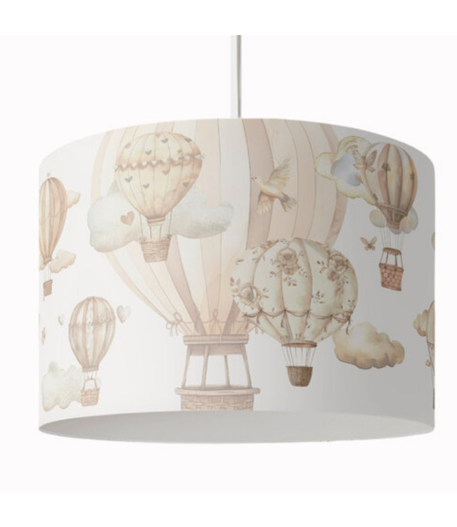 Hanglamp luchtballonnen neutraal – Sfeervolle kinderlamp voor baby- en kinderkamer