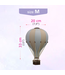 Decoratieve luchtballon maat M beige/lichtblauw – Handgemaakt accessoire van Super Balloon