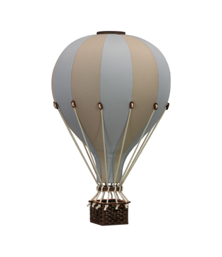 Super Balloon Decoratieve luchtballon maat L | Beige/Licht blauw