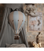 Decoratieve luchtballon maat L beige/lichtblauw – Handgemaakt accessoire van Super Balloon