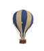 Decoratieve luchtballon maat M beige/blauw – Handgemaakt accessoire van Super Balloon