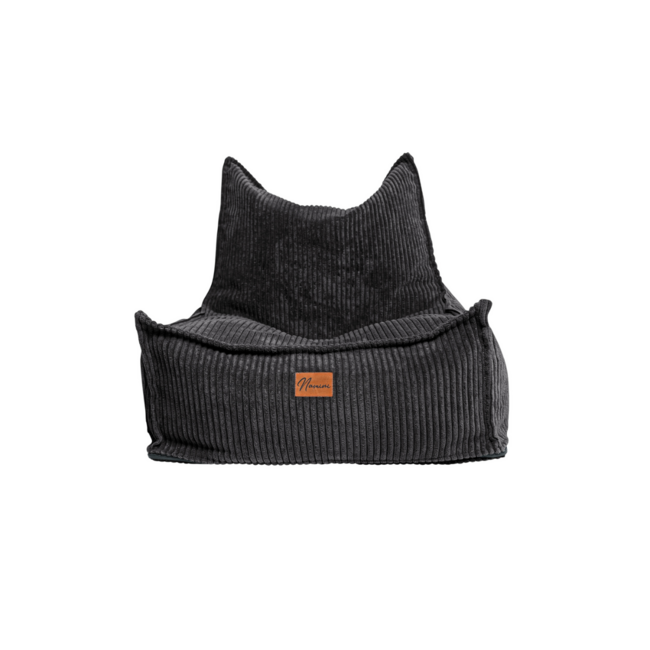 Kids beanbag corduroy  dark grey – handmade, comfortable and safe