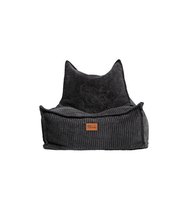 Kinderzitzak corduroy donker grijs – handgemaakt, comfortabel en veilig