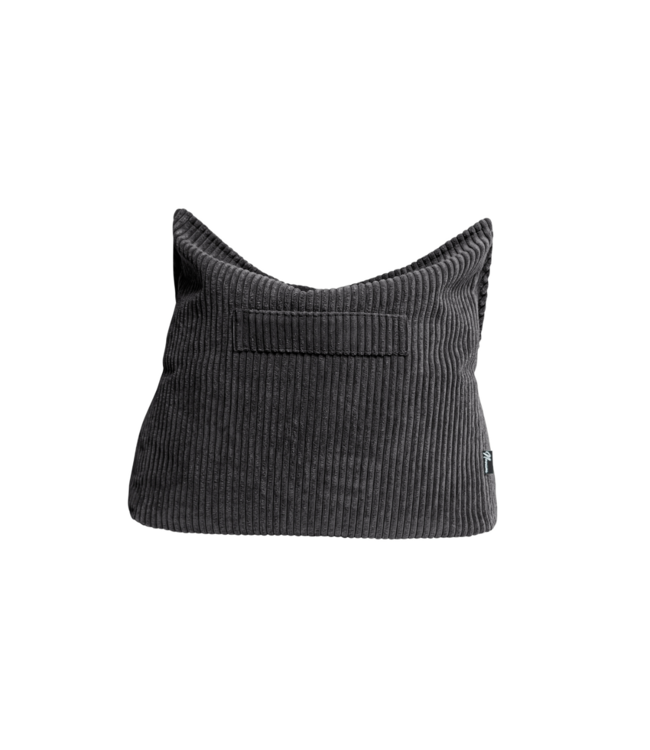 Kinderzitzak corduroy donker grijs – handgemaakt, comfortabel en veilig