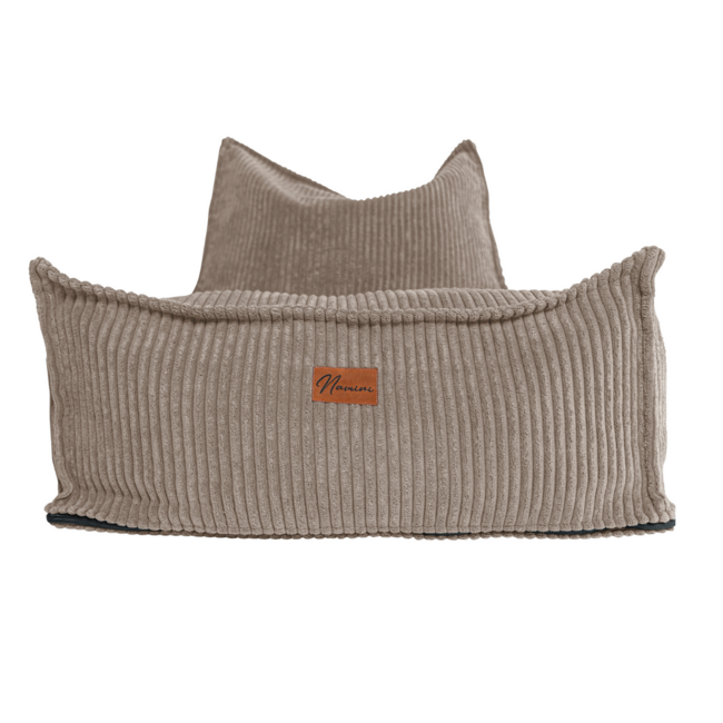 Sitzsack aus Cordstoff | Dunkelbeige | Bequem und stilvoll