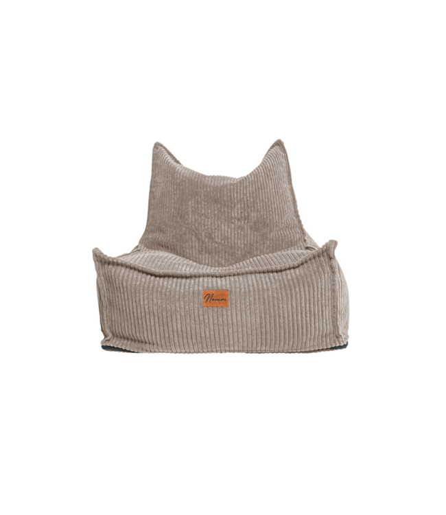 Zitzak in corduroy stof | Donker beige | Comfortabel en stijlvol