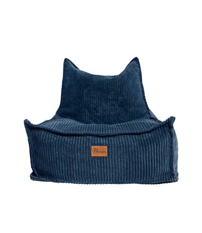 Kinderzitzak corduroy blauw– handgemaakt, comfortabel en veilig